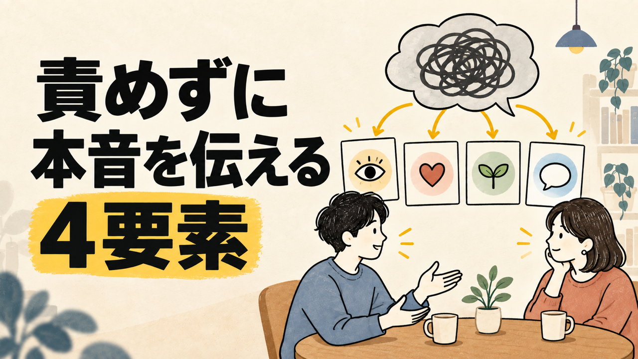 非暴力コミュニケーション（NVC）の4要素——責めずに本音を伝える方法