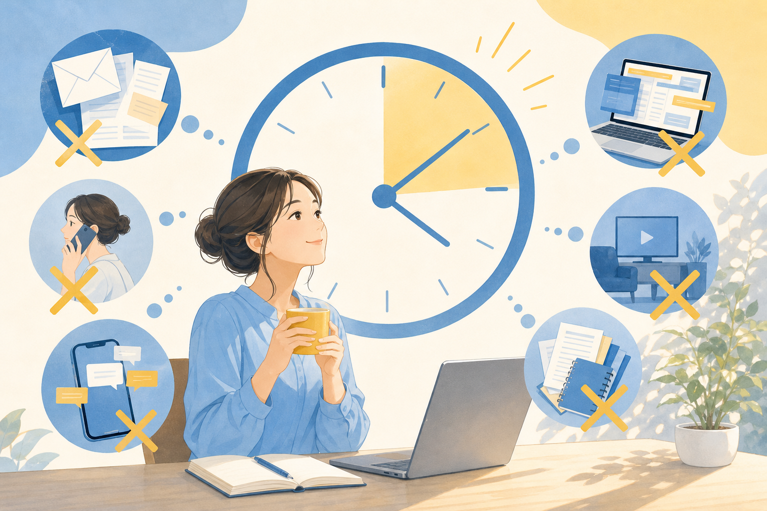 やめるだけで時間が生まれる8つの習慣｜忙しさを減らす実践アイデア